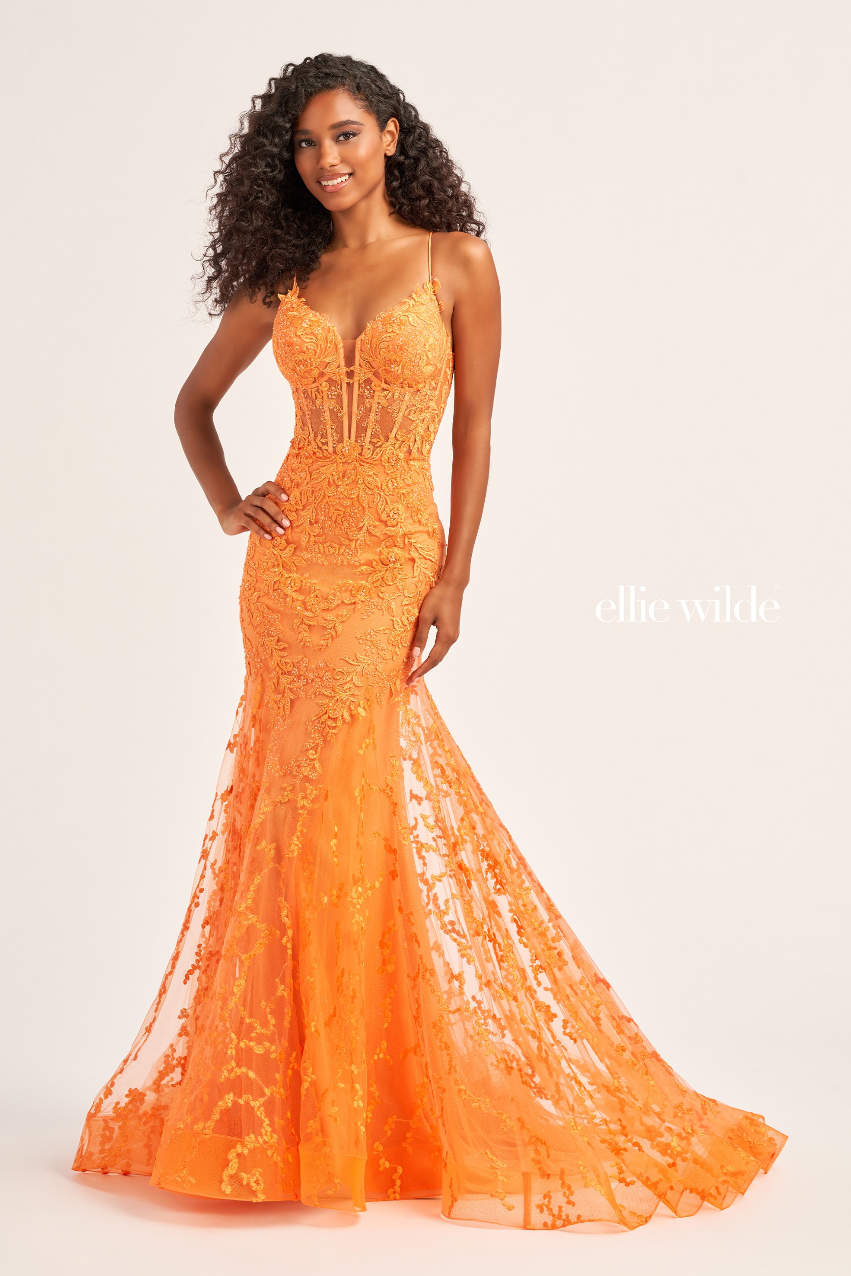 Orange Prom Dresses Ellie Wilde Orange Tangerine Peach More