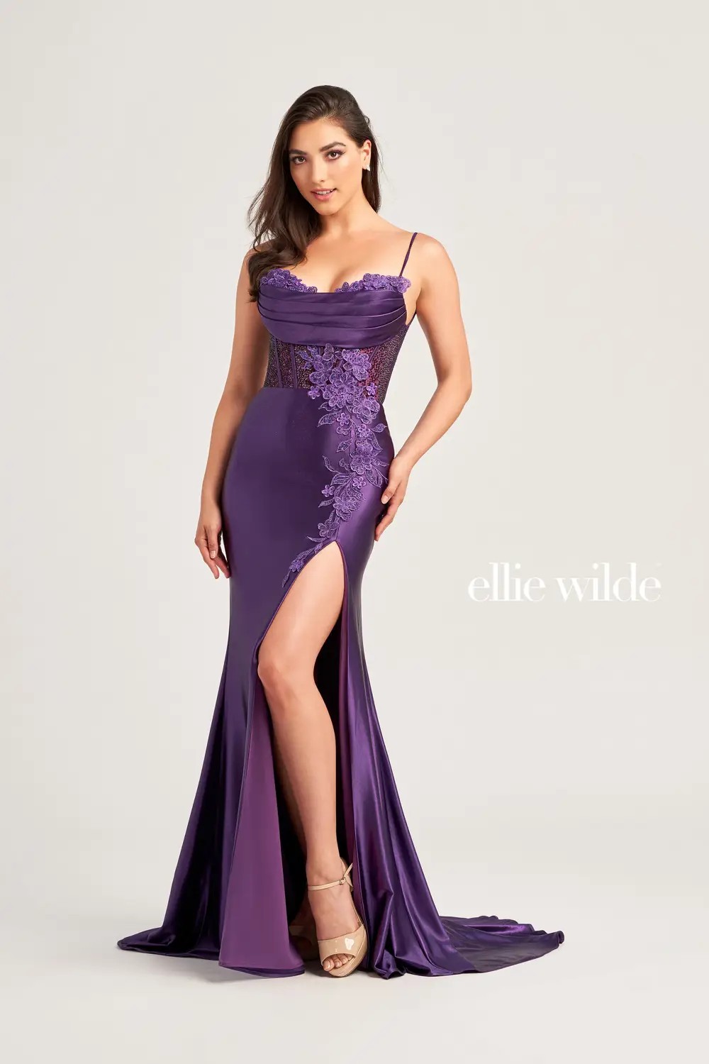 Lord N Taylor Dark Purple Prom Dresses